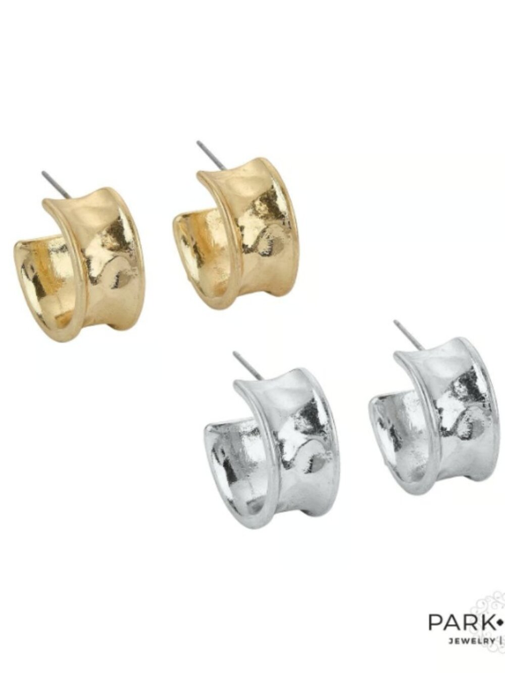 Park Lane Bliss Chunky Hoop Earrings Silver or Gold